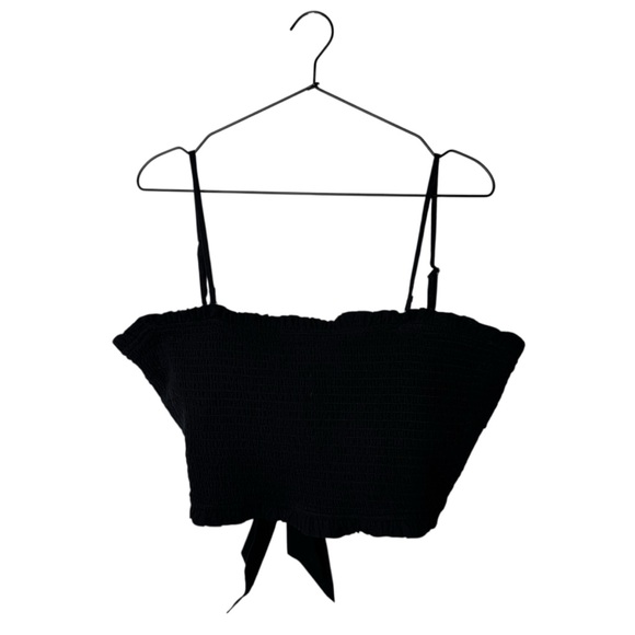 American Eagle Outfitters Tops - American Eagle Outfitters Smocked Black Top